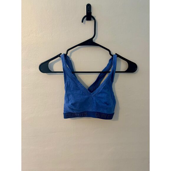 Calvin Klein Sports Bra – Blue (Size M) - Picture 1 of 2